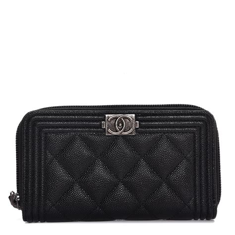 boybag chanel wallet|Chanel boy zip around wallet.